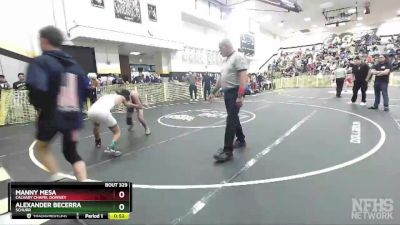 126 lbs Cons. Round 2 - Manny Mesa, Calvary Chapel Downey vs Alexander Becerra, Schurr