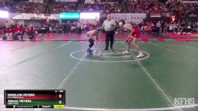 A - 138 lbs Quarterfinal - Winslow Peters, Columbia Falls vs Zekiah Meyers, Libby/Troy