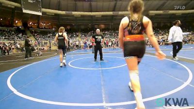 160 lbs Quarterfinal - Brooklynn McKinney, Wagoner Takedown Club vs Parker Adams, Vinita Kids Wrestling