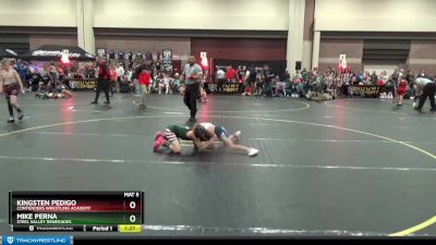 67 lbs Quarterfinal - Kingsten Pedigo, Contenders Wrestling Academy vs Mike Perna, Steel Valley Renegades