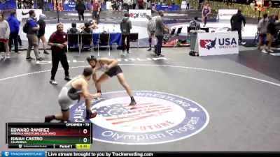 79 lbs Cons. Round 2 - Isaiah Castro, California vs Edward Ramirez, Arreola Wrestling Club (AWC)