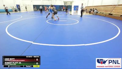 189/215 Round 1 - Robert Platt Jr., Poway Wrestling vs Jake Bott, Sanderson Wrestling Academy