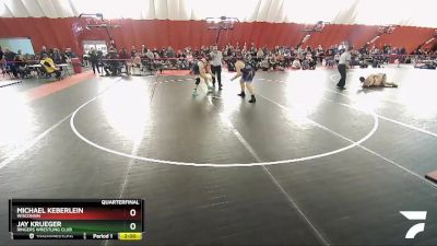 220 lbs Quarterfinal - Michael Keberlein, Wisconsin vs Jay Krueger, Ringers Wrestling Club