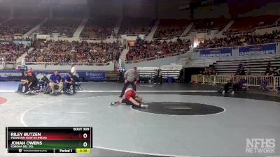 D1-106 lbs Cons. Round 3 - Riley Butzen, Mountain View Hs (Mesa) vs Jonah Owens, Corona Del Sol