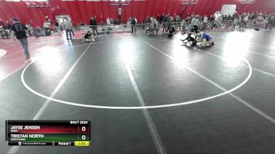 144 lbs Semifinal - Tristan North, Wisconsin vs Jayse Jensen, Iowa