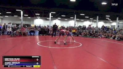 125 lbs Semis & 3rd Wb (16 Team) - Greyson Music, Pennsylvania Blue vs Kaden Hensley, West Virginia