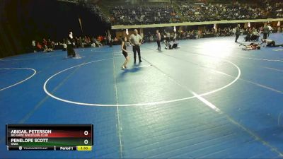 80-87 lbs Round 3 - Penelope Scott, Iowa vs Abigail Peterson, Big Game Wrestling Club