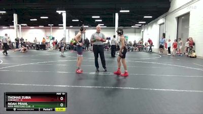 130 lbs Round 2 - Thomas Zubia, ZUBIABOYZ vs Noah Prahl, Nova Wrestling Club