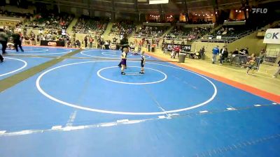 46 lbs Round Of 16 - Korbin Trammel, Tahlequah Wrestling Club vs Klasen Couch, Vian Wrestling Club