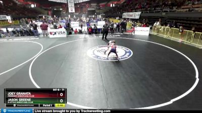 71 lbs Cons. Semi - Jason Greene, G-Style Wrestling Club vs Joey Granata, Freedom Wrestling Club