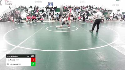 132 lbs Quarterfinal - Nathaniel Nagel, Stratford vs Kyle Levesque, Xavier