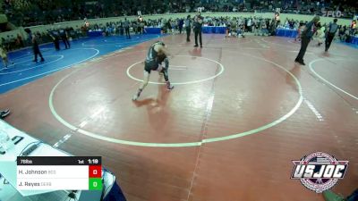 76 lbs Round Of 32 - Hunter Johnson, Blaine County Grapplers vs Jayden Reyes, Derby Wrestling Club