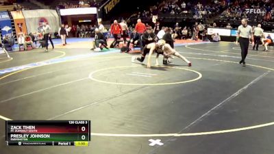 126 Class 3 lbs Semifinal - Presley Johnson, Farmington vs Zack Tihen, Ft. Zumwalt South