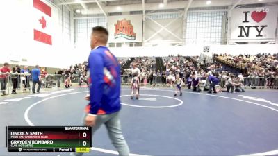 63 lbs Quarterfinal - Lincoln Smith, Penn Yan Wrestling Club vs Grayden Bombard, Club Not Listed