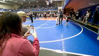 46 lbs Round Of 16 - Cooper Simpson, Salina Wrestling Club vs Charley Ray Wells, Claremore Wrestling Club