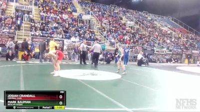 120 lbs Cons. Round 2 - Josiah Crandall, Central Cass vs Mark Bauman, Beulah-Hazen