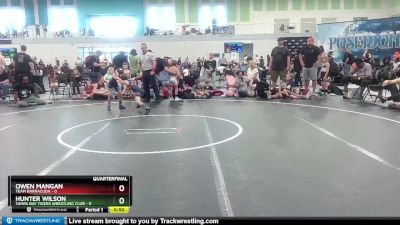 52 lbs Quarterfinal - Owen Mangan, Team Barracuda vs Hunter Wilson, Tampa Bay Tigers Wrestling Club