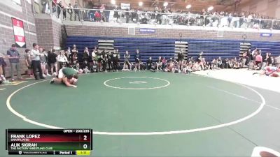 200/235 Quarterfinal - Alik Sigrah, The Factory Wrestling Club vs Frank Lopez, Unaffiliated