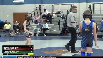 84 lbs Semis (4 Team) - MASON THOMPSON, Franklin Community vs Oliver Maidment, Mishawaka