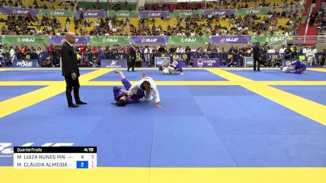 MARIA LUIZA NUNES PINTO vs MARIA CLÁUDIA ALMEIDA SILVA 2024 Brasileiro Jiu-Jitsu IBJJF