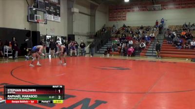 133 lbs Cons. Round 3 - Raphael Marascio, Northeast Oklahoma vs Stephan Baldwin, Barton