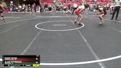 115 lbs Round 2 (6 Team) - Colby Payne, Midwest Elite vs Slade Patterson, $nowmen