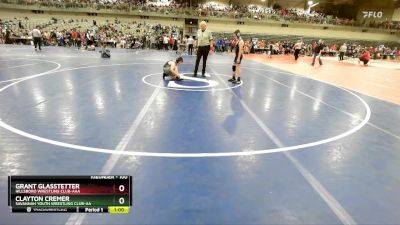 100 lbs Cons. Round 2 - Grant Glasstetter, Hillsboro Wrestling Club-AAA vs Clayton Cremer, Savannah Youth Wrestling Club-AA