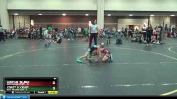 64 lbs Round 5 (6 Team) - Cooper Fielder, Backyard Brawlers vs Corey Buckley, Elite Athletic Club