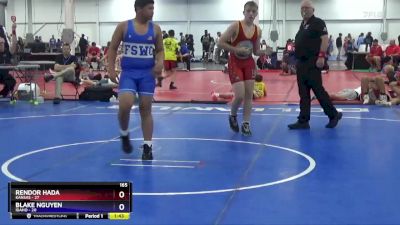 165 lbs 2nd Wrestleback (8 Team) - Rendor Hada, Kansas vs Blake Nguyen, Idaho