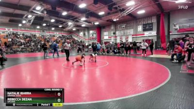 110 lbs Cons. Round 3 - Rebecca Dezan, Upland vs Natalie Ibarra, Orange Vista