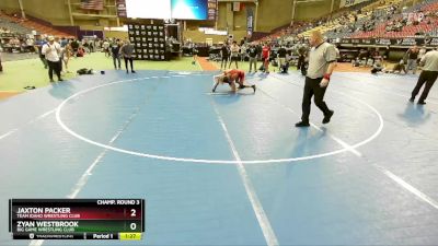 126 lbs Champ. Round 3 - Jaxton Packer, Team Idaho Wrestling Club vs Zyan Westbrook, Big Game Wrestling Club