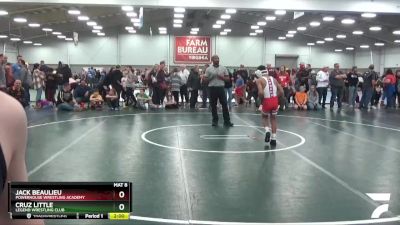 92 lbs Quarterfinal - Cruz Little, Legend Wrestling Club vs Jack Beaulieu, Powerhouse Wrestling Academy