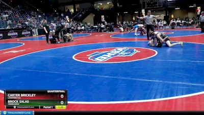 6A-120 lbs Quarterfinal - Carter Brickley, Lassiter H.S. vs Brock Salas, Creekview