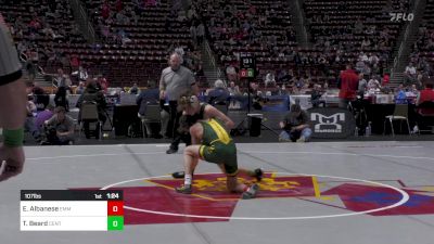 107 lbs Quarterfinal - Emilio Albanese, Emmaus vs Thunder Beard, Central Dauphin