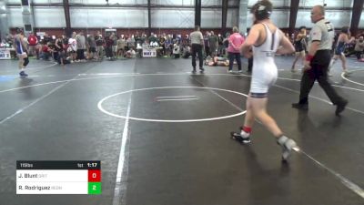 115 lbs Semifinal - Jarrod Blunt, Grit vs Robert Rodriguez, RedNose