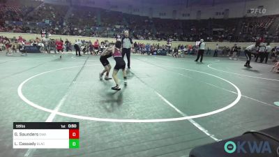 58 lbs Consi Of 16 #2 - Graham Saunders, Oklahoma Wrestling Academy vs Laken Cassady, Blackwell Wrestling Club