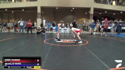 145 lbs Cons. Round 2 - Avery McGraw, IL vs Nicholas White, OK