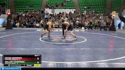 222 lbs Finals (2 Team) - Jacob Anderson, Mortimer Jordan HS vs William Courtenay, Mountain Brook