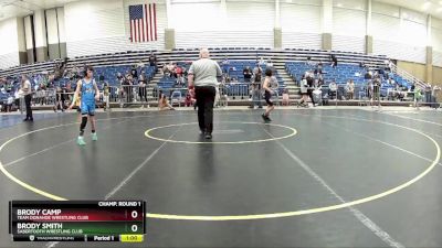 78 lbs Champ. Round 1 - Brody Camp, Team Donahoe Wrestling Club vs Brody Smith, Sabertooth Wrestling Club