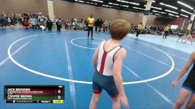 87 lbs Quarterfinal - Jack Brogden, Cornerstone Warriors Wrestling Club vs Cooper Brown, Best Trained Wrestling