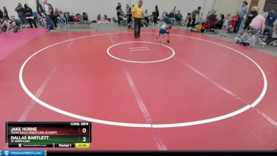 43 lbs Cons. Semi - Dallas Bartlett, 3F Wrestling vs Jake Horne, Texas Eagle Wrestling Academy