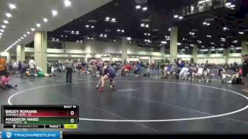 152 lbs Round 4 (10 Team) - Maddison Ward, MXW Purple vs Brody Romann, Suncoast Gems