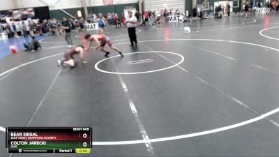 165 lbs Cons. Round 5 - Colton Jarecki, CWO vs Bear Siegal, Gulf Coast Grappling Academy