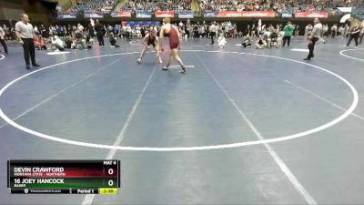 165 lbs Champ. Round 1 - Devin Crawford, Montana State - Northern vs 16 Joey Hancock, Baker