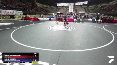 63 lbs Champ. Round 1 - Princeton Nunn, California vs Mj Spillner, USA Gold Wrestling Club