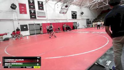 165 lbs 5th Place Match - Cael Garriott, Cerritos College vs Jesus Navarrete, Bakersfield College