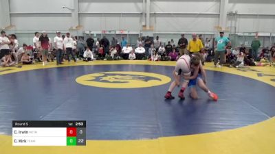 96 lbs Round 5 - Connor Irwin, Metro All-Stars vs Caleb Kirk, Team Gotcha