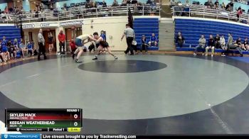 150 lbs Round 1 (4 Team) - Keegan Weatherhead, Delta vs Skyler Mack, Indiana Creek