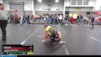 130 lbs Finals (2 Team) - Josh Kim, Scanlan vs Logan Lafollete, Ranger WC