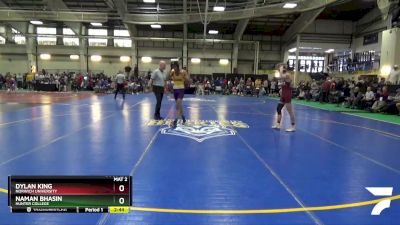 133 lbs Cons. Round 1 - Dylan King, Norwich University vs Naman Bhasin, Hunter College